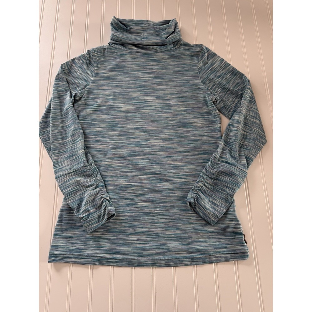 Merrell Women's SelectWick‎ Turtleneck Top Medium Blue Heather